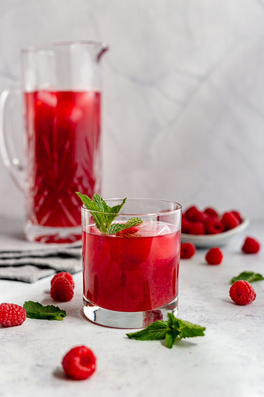 Raspberry Mint Iced Green Tea